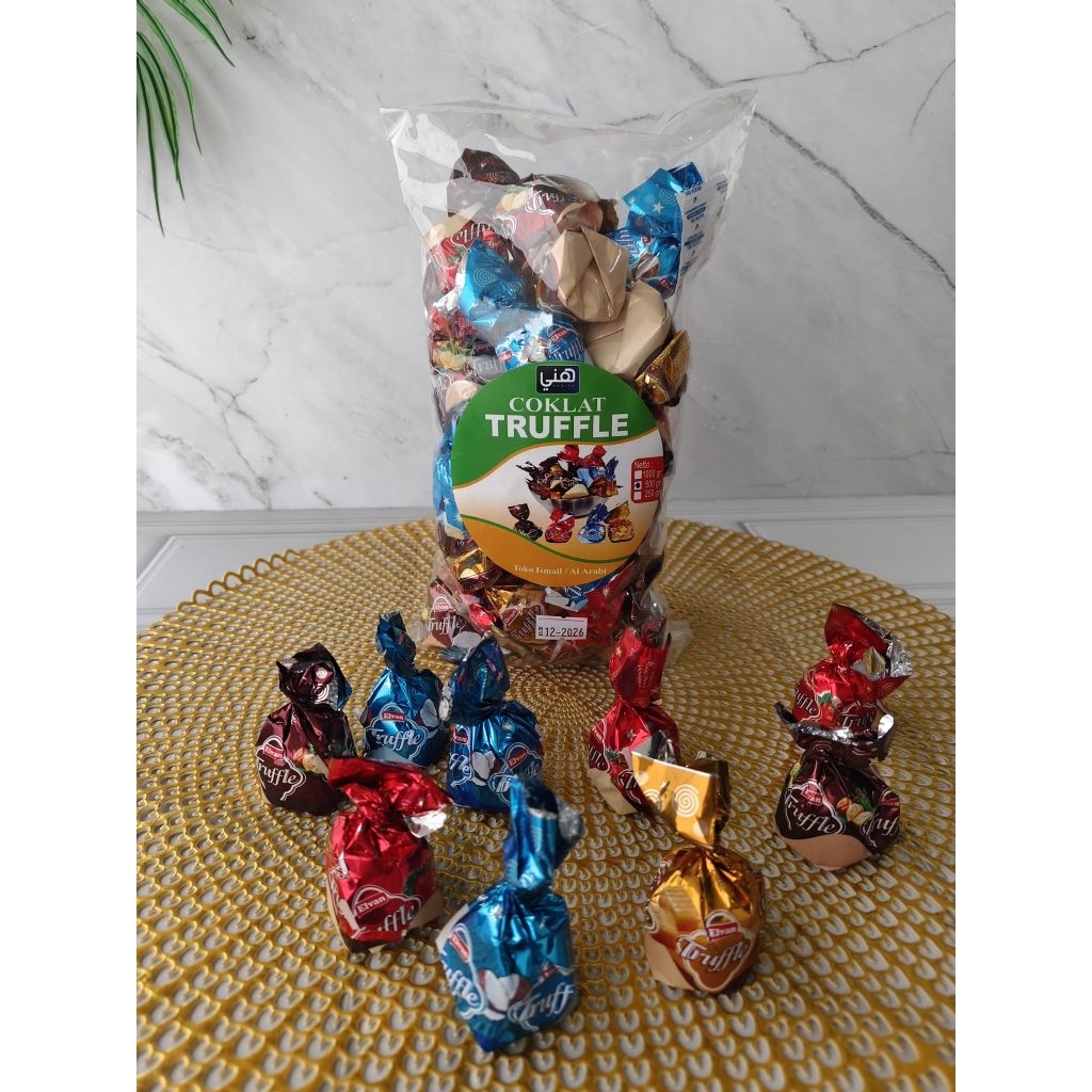 

Coklat Truffle Elvan Turki kemasan Repack 500Grm.