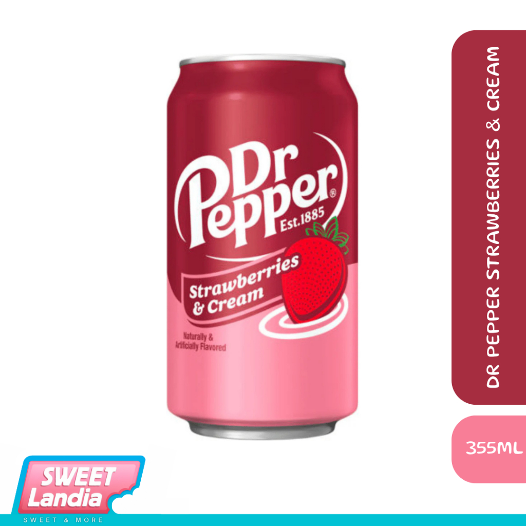 

Dr Pepper Strawberries & Cream Soda Drinks 355ml