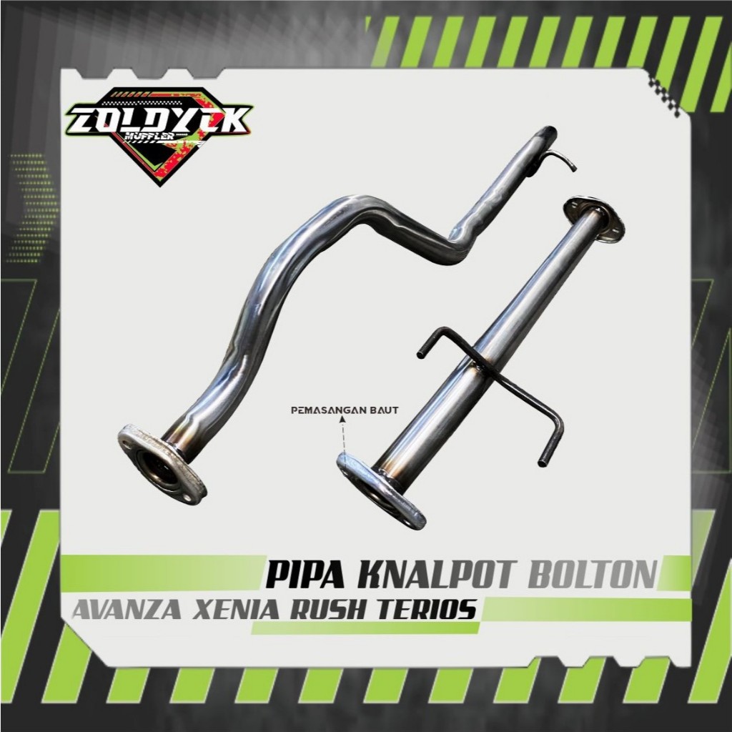 PIPA BOLT ON AVANZA VELOZ XENIA RUSH TANPA MUFFLER