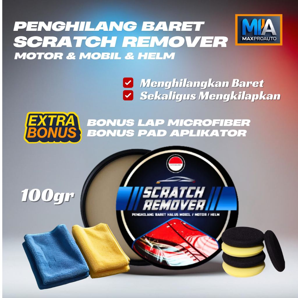 Automaxpro AMP Scratch Remover, Compound , Rubbing Compound, Kompon Penghilang Baret Lecet Body Mobi