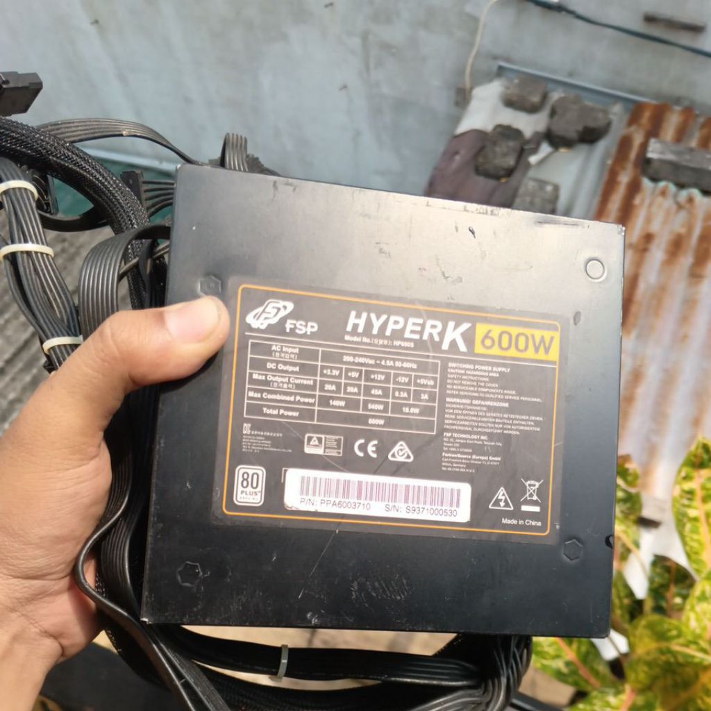 Power Supply FSP Hyper K 600w 80+