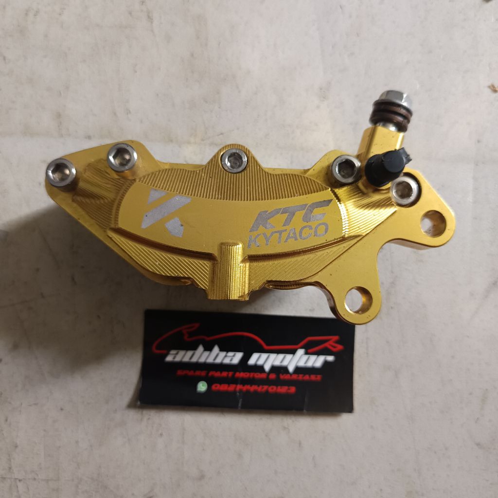KALIPER KTC 4PISTON WARNA GOLD ORIGINAL