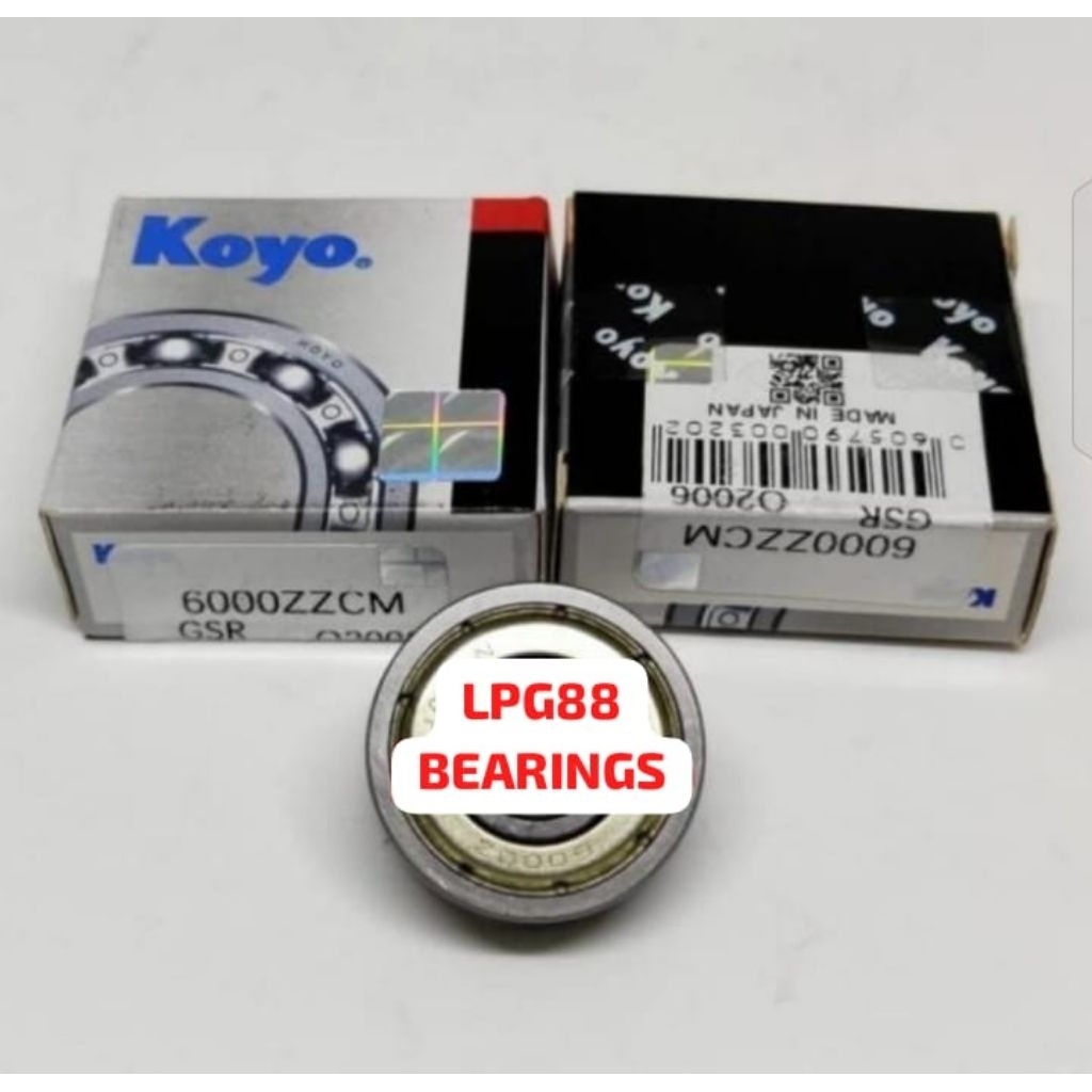 BEARING 6000 ZZ KOYO TUTUP BESI 6000ZZ