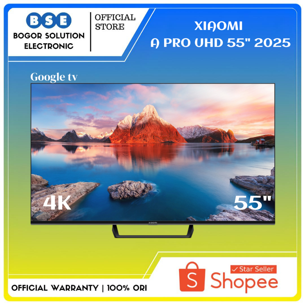 TV XIAOMI 55 Inch 4K UHD Digital TV XIAOMI TV A PRO 55 Google TV