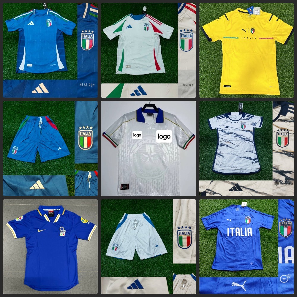 RETRO ITALY ITALI HOME AWAY GK CELANA JERSEY BAJU BOLA LADIES CEWEK GRADE ORI IMPORT JUMBO XXL 2XL