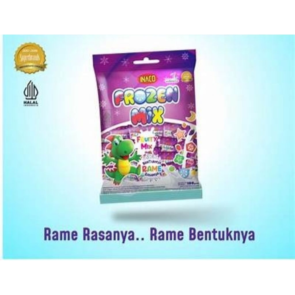 

Inaco Gummy Frozen Mix Flavor 100g 1dus isi 12pcs
