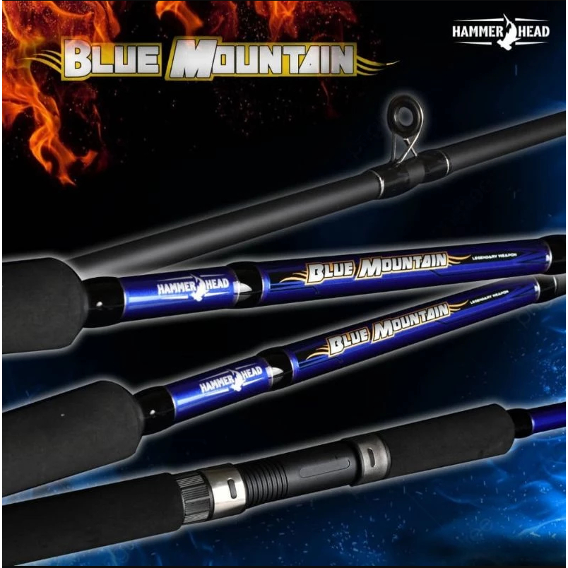 Joran Pancing HAMMERHEAD Blue Mountain Stik Rod Tongkat Carbon Alat Pancing Joran Pancing Karbon Ful