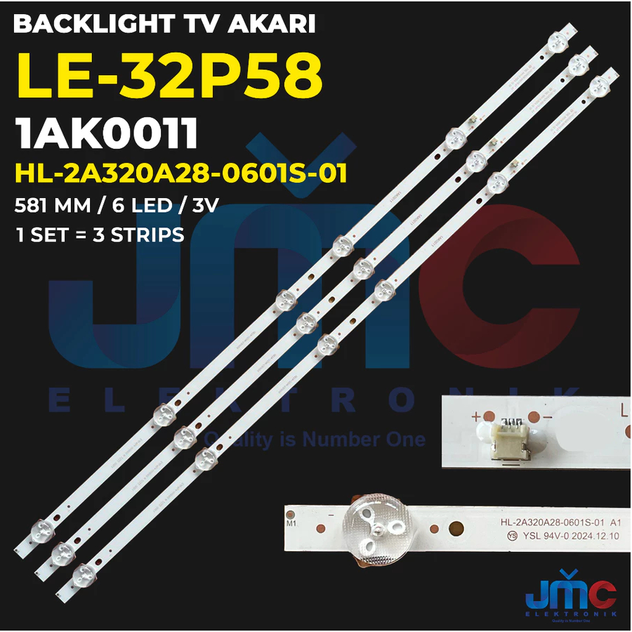 BACKLIGHT TV LED AKARI 32 INCH LE-32P58 32P58