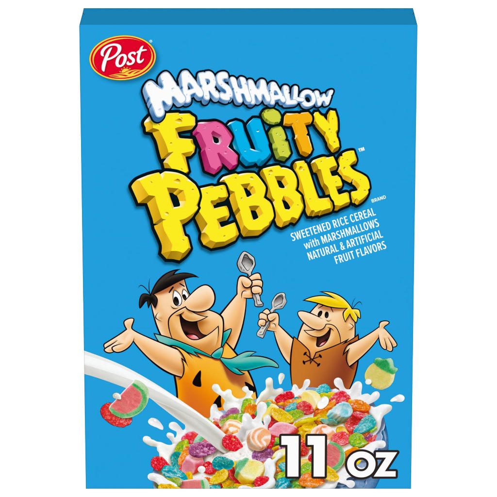

POST FRUITY PEBBLES Marshmallow Cereal NON HALAL 11oz 311gr