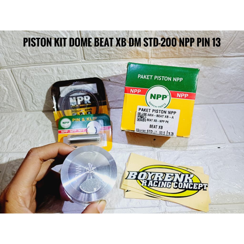 PISTON KIT SEHER SEKER SET BEAT KVY BEAT KARBU XB NPP 53.5/13 54/13 54.5/13 55/13 55.5/13