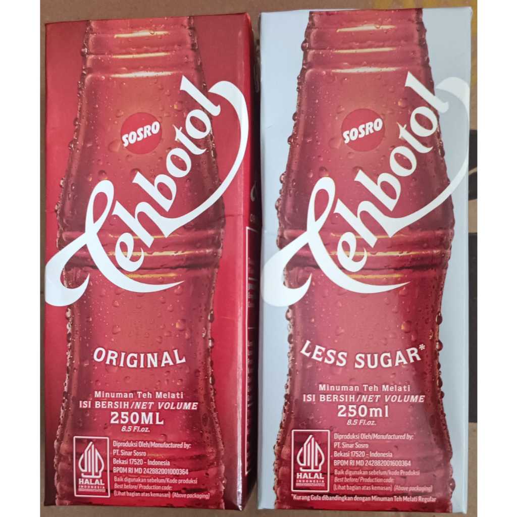 

Teh Botol Sosro Kotak 250 ml - Less Sugar [Kurir Reguler/Kargo]