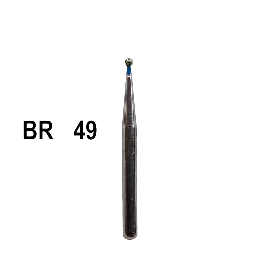 BR 49-Round Bur Pita Biru High Speed Diamond
