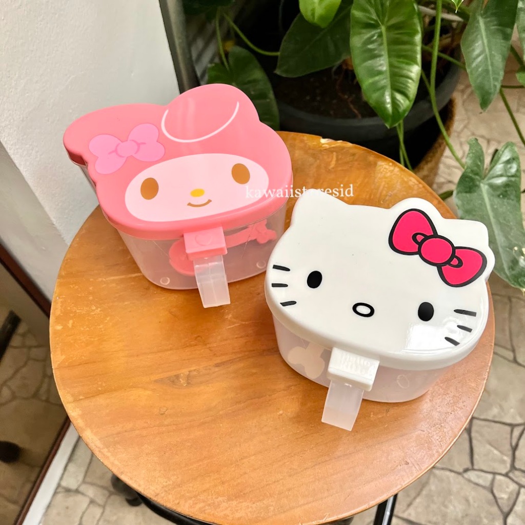Tempat Bumbu Gula Susu Sanrio Hello Kitty My Melody Plastik Tempat Penyimpan Bubuk Dengan Sendok Ser