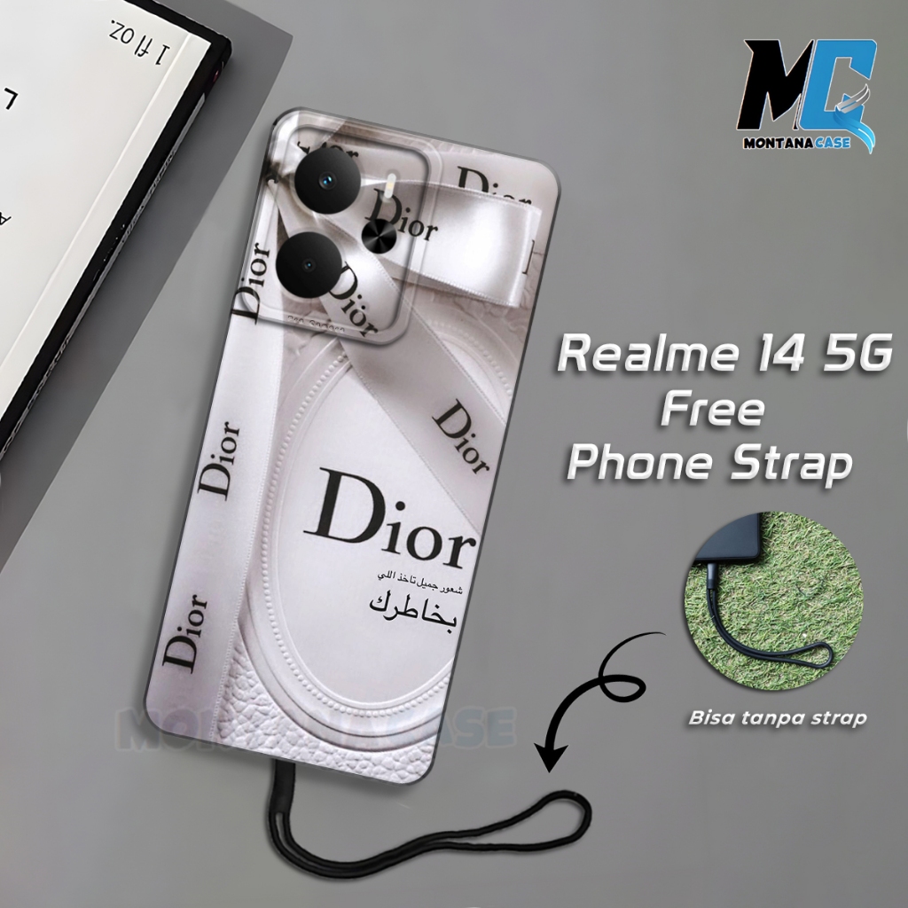 MONTANA CASE | Free Strap Casing Pro Camera elastis Untuk HP Realme 14 5G | Case silikon full karet 