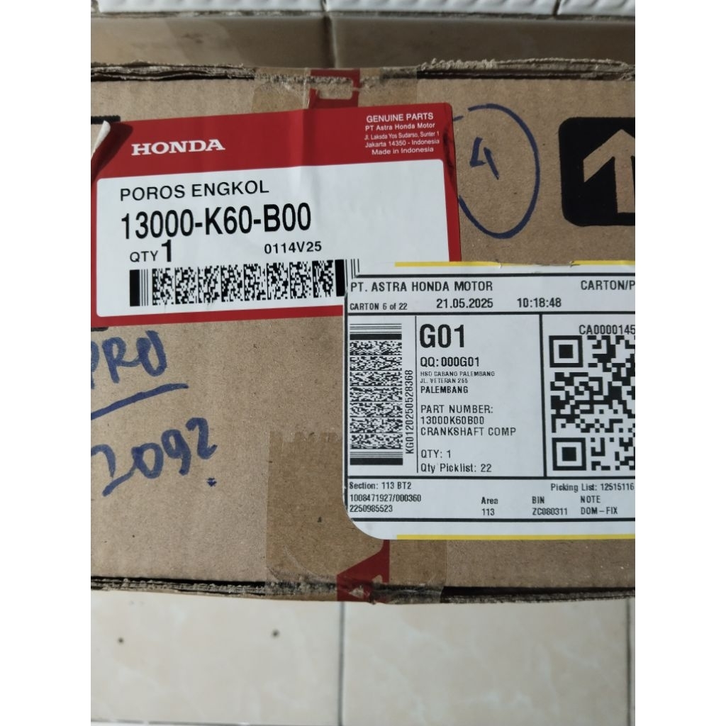 Kruk As Vario 125/Led 13000-K60-B00 Original AHM