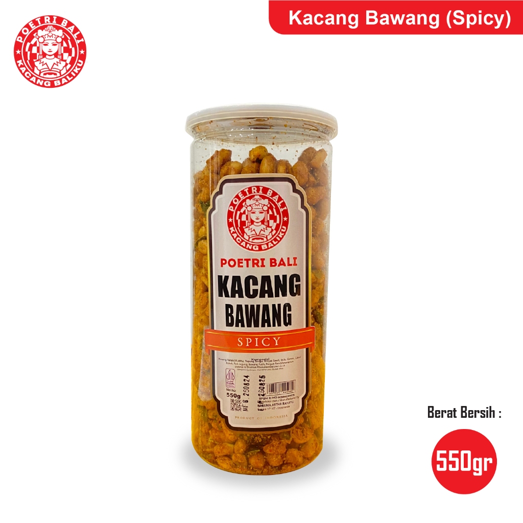

Kacang Spicy Poetri Bali Toples 550 gram