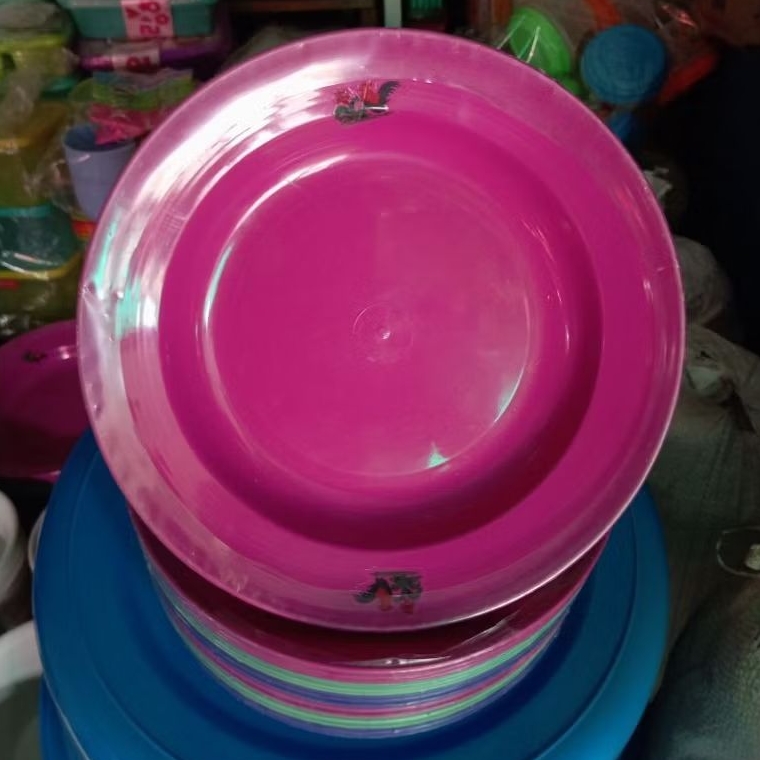 Piring makan plastik 1 lusin