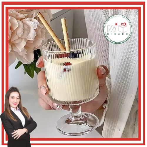 GELAS PUDING ES KRIM JUS MODEL TANGKAI / GELAS KACA PUDING