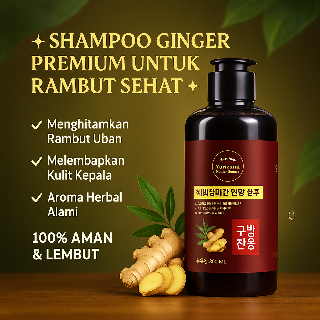 Shampoo Hitamkan Rambut Uban – Yurizumi Herbal Original