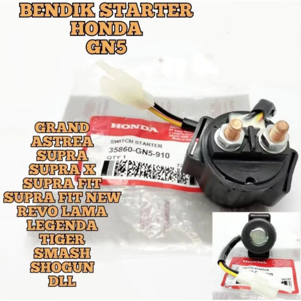 BENDIK STATER SWITCH STARTER GRAND SUPRA SUPRA X SUPRA FIT TIGER MEGAPRO PRIMUS MEGAPRO HIU LEGENDA 