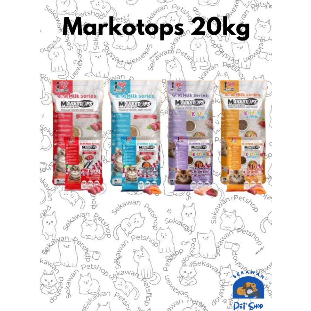 Markotops - makanan kering kucing 20kg