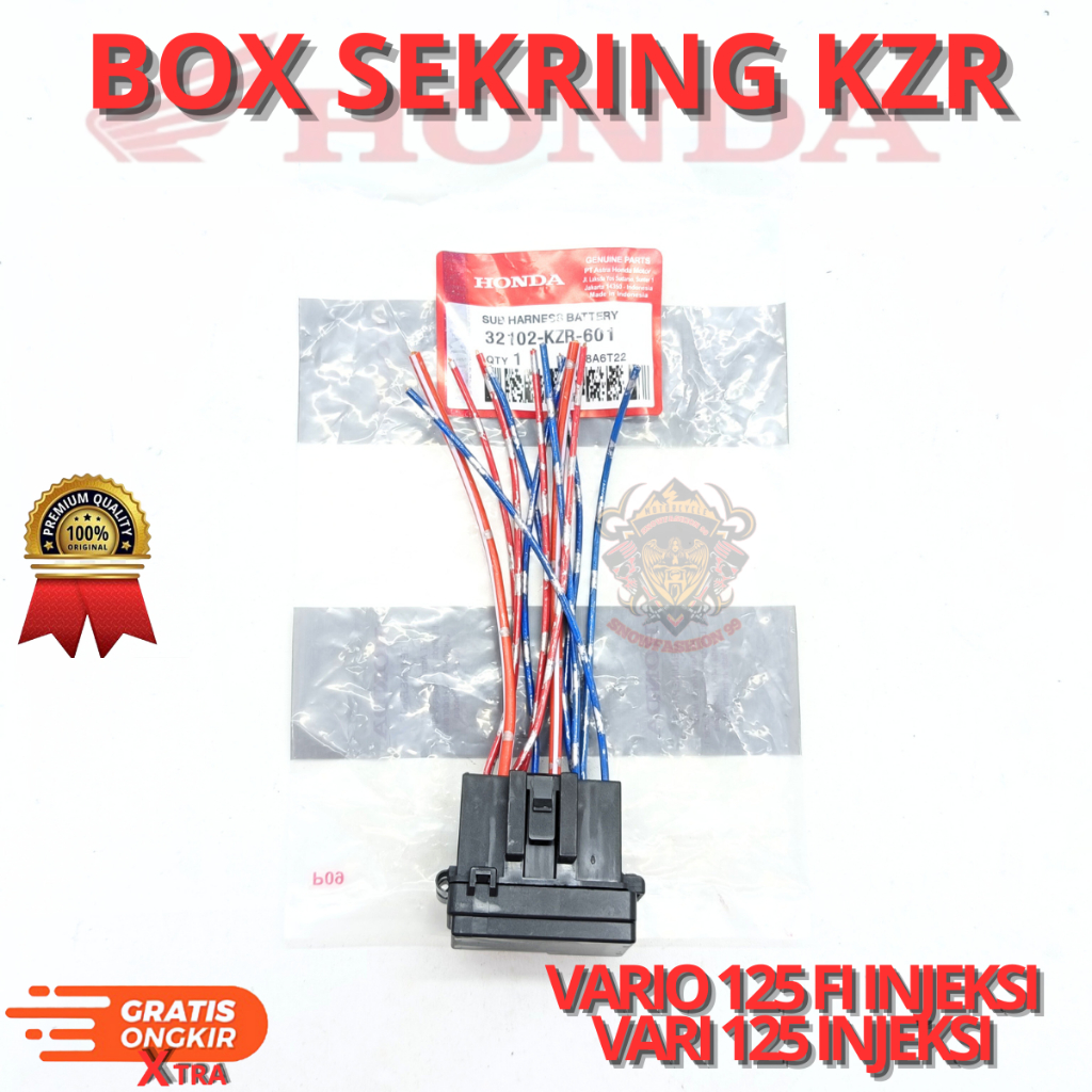 BOX SEKRING KZR UNTUK MOTOR VARIO 125 FI INJEKSI,VARIO 125 INJENSI.AHM BERKUALITAS ORIGINAL ASLI ORI