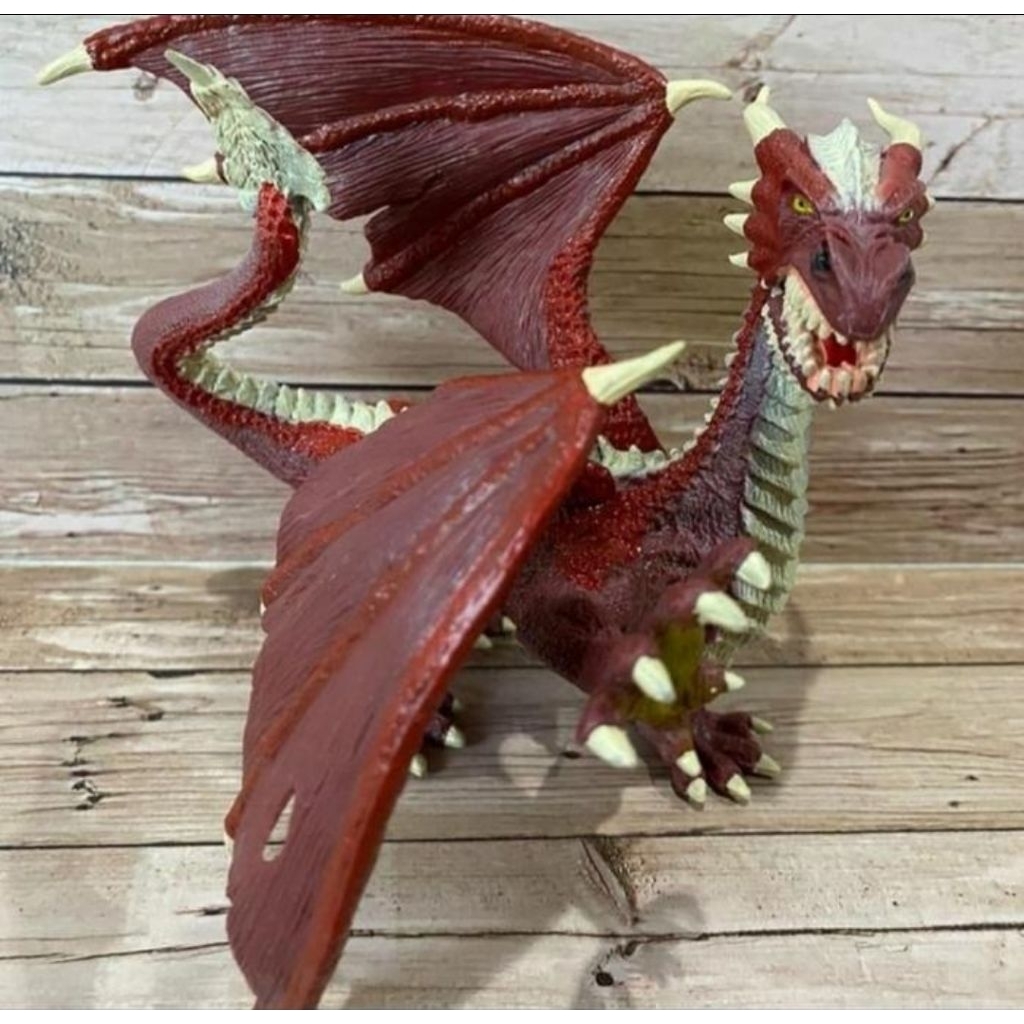 Schleich Eldrador Red Dragon Warrior action figure