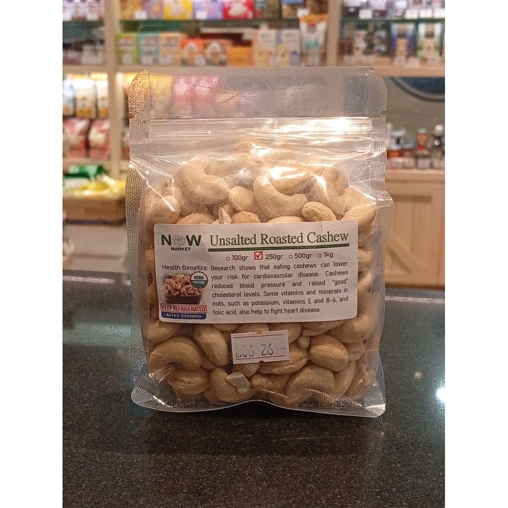 

Unsalted Roasted Cashew by NOW 250g