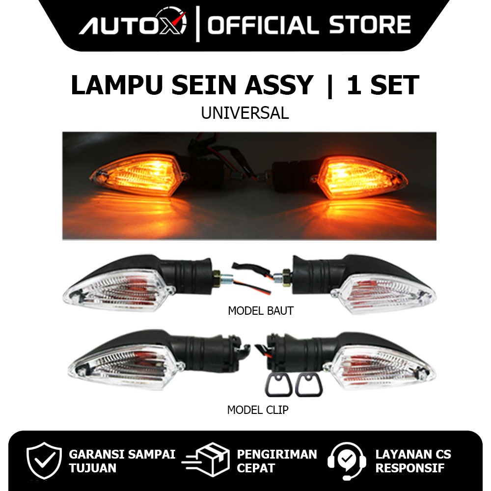 Lampu Sein Assy Vario 125 150 & Beat Pop Street & Scoopy & Mio S M3 & Tiger & ADV & Supra & RX King 