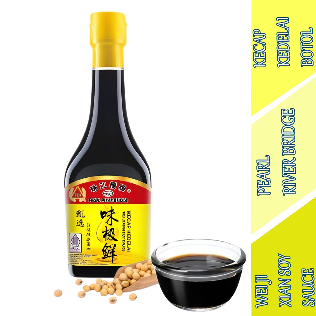 

Wei Ji Xian Soy Sauce - Pearl River Bridge - Kecap Kedelai Botol - 370ml