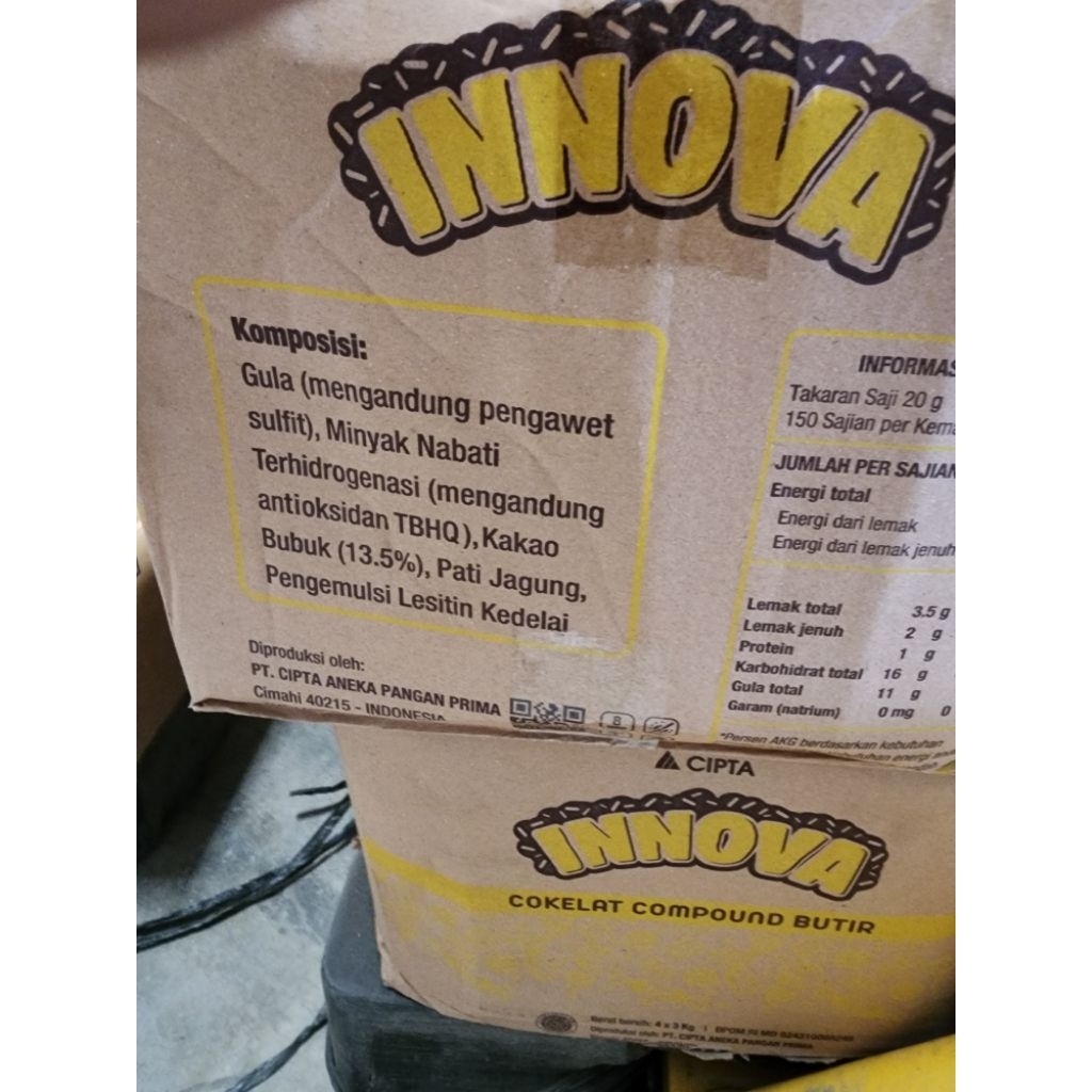 

Coklat butir innova kuning