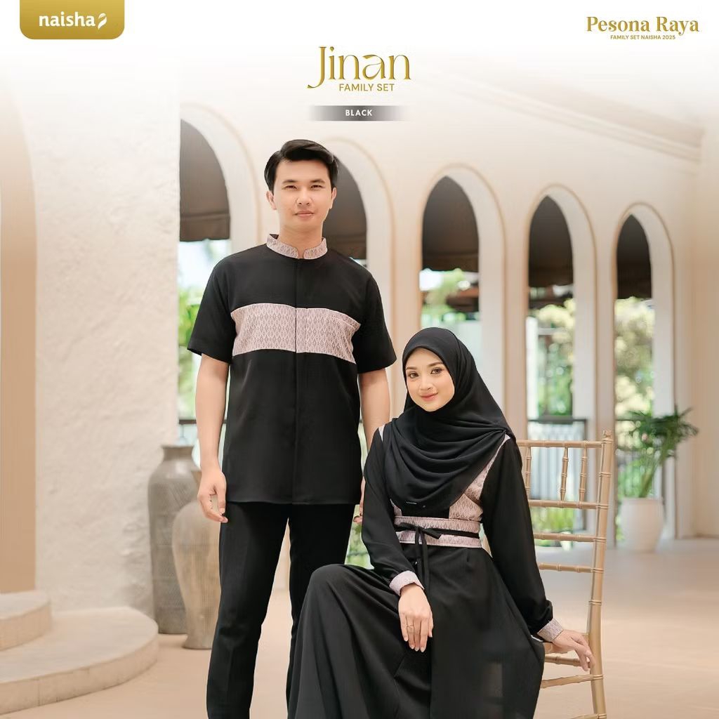 Set Couple Pesona Raya (Koko, Gamis/Tunic) by Naisha