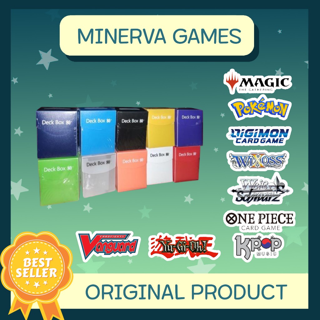 Deck Box TCG Hard Plastik Size 80+ Pokemon Yugioh Digimon MTG Onepiece
