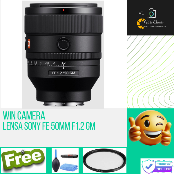 Lensa Sony FE 50mm f1.2 GM / Lensa Kamera Sony / Lensa Camera Sony / Lens Kamera Sony / Lens Camera 