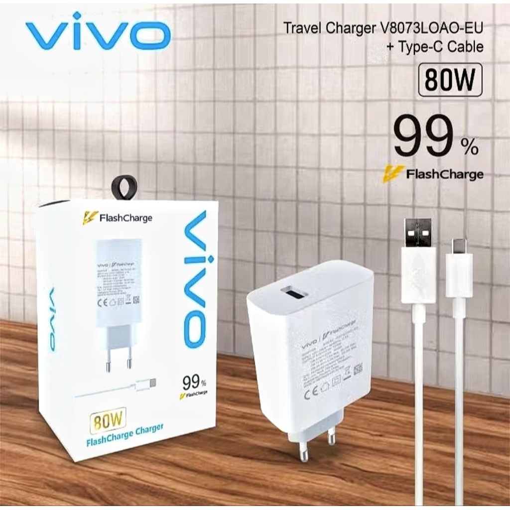 CHARGER ORIGINAL VIVO AK933(2.0A) / VIVO (3.0A) MIKRO USB / VIVO (3.0A) TYPE-C / VIVO 33W TYPE-C (V3