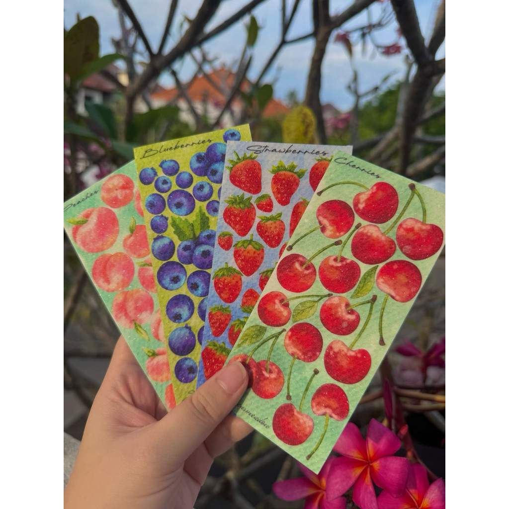 

HIBISCUS MEADOW AFTERSALE DECO FRUIT STICKER JOURNALING LUCU