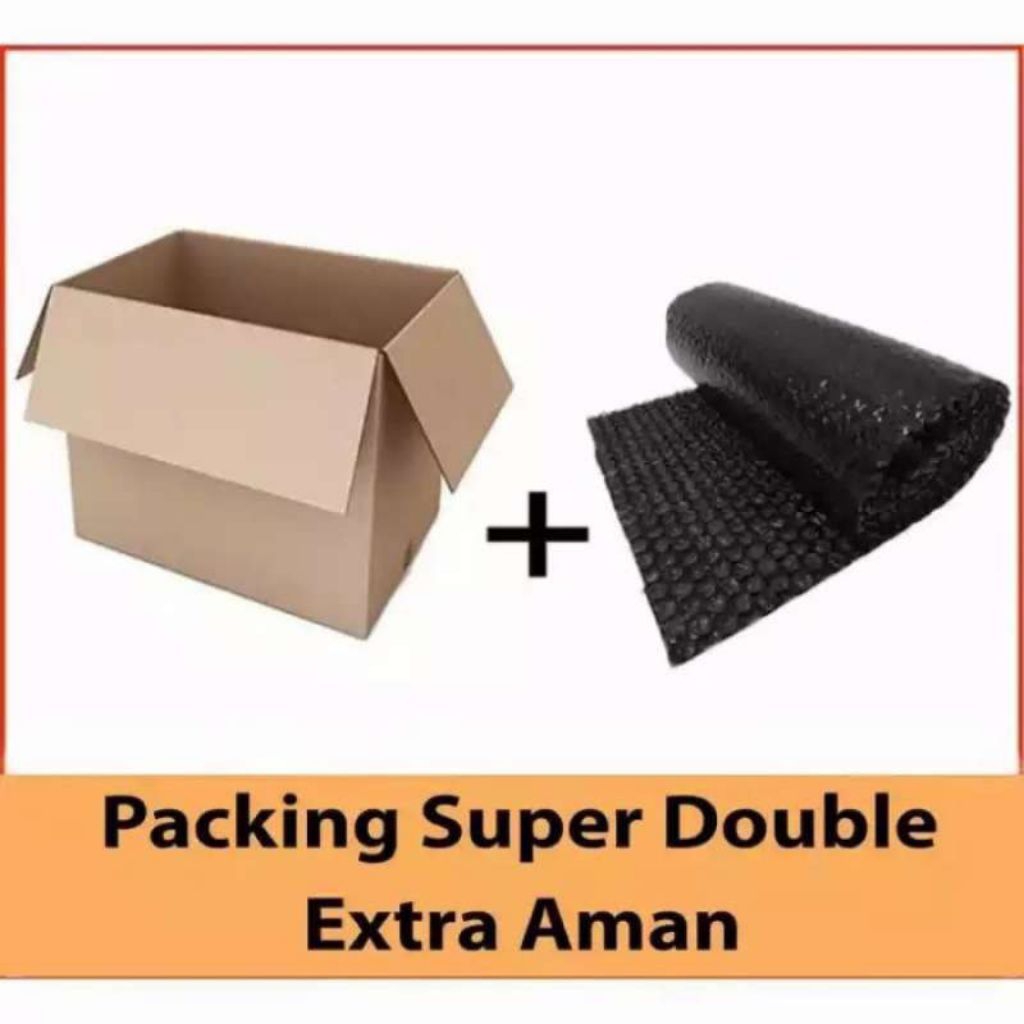 

Tambahan Packing Aman — Extra Kardus + Bubble Wrap