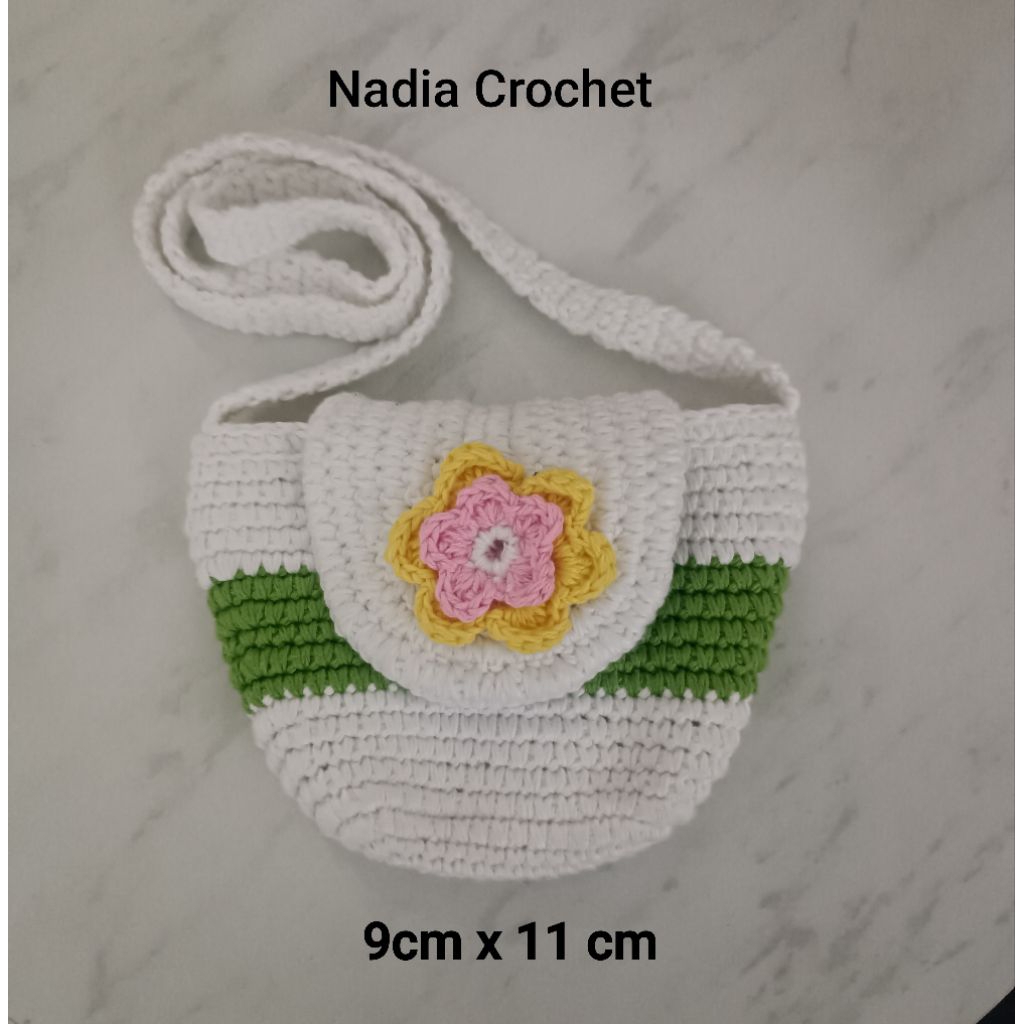 Tas Selempang Rajut Buat anak anak