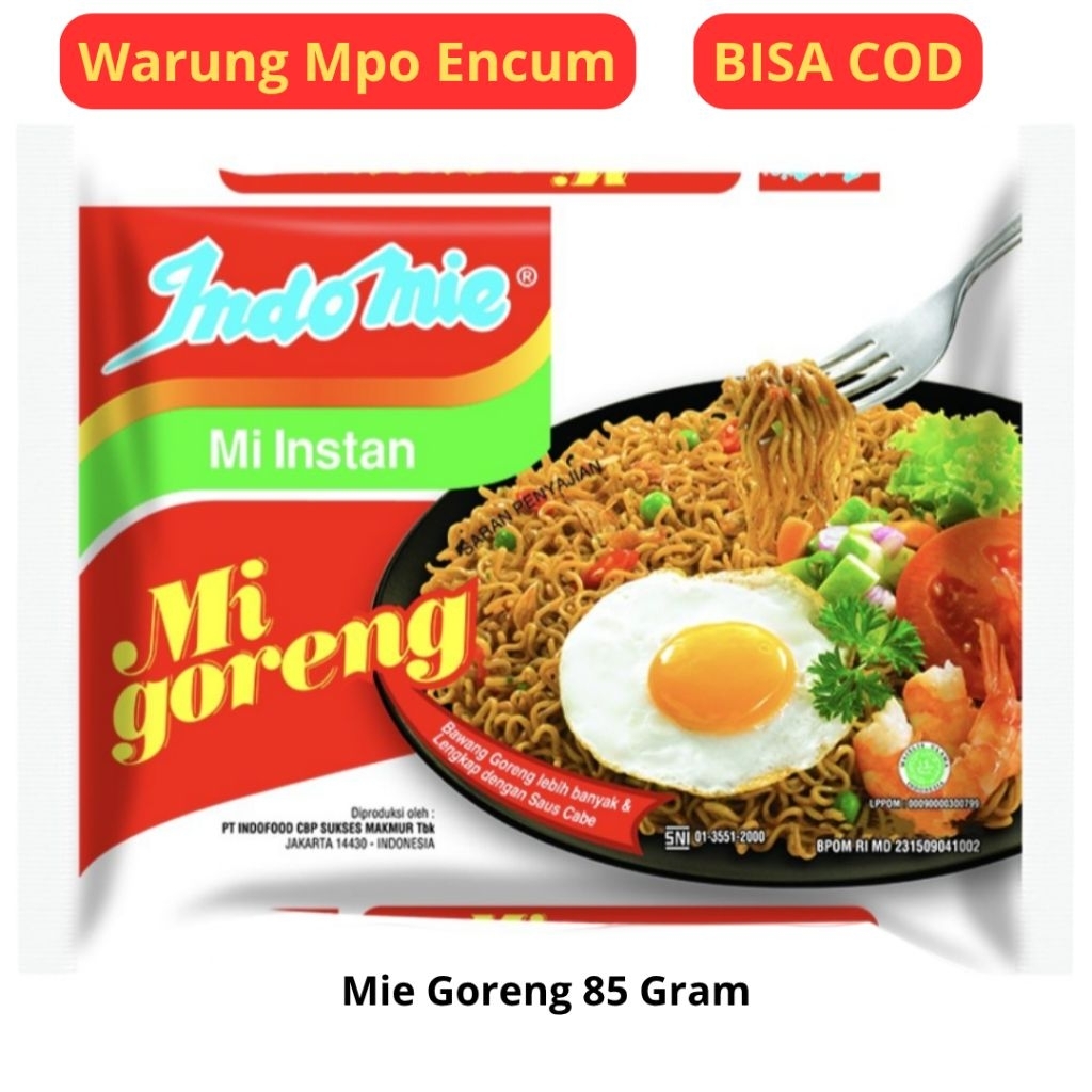 

Indomie Goreng / Mie Instan Goreng 85 Gram