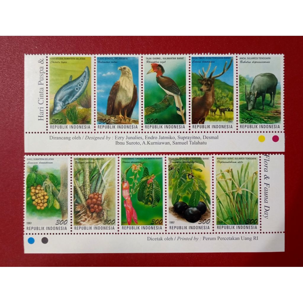 

PRANGKO INDONESIA CINTA PUSPA & SATWA 1997 SET LENGKAP MINT