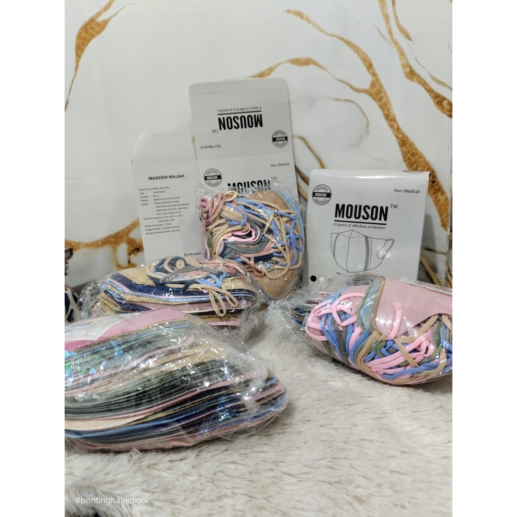 Masker Duckbill Mouson Warna Mix Isi 50pcs