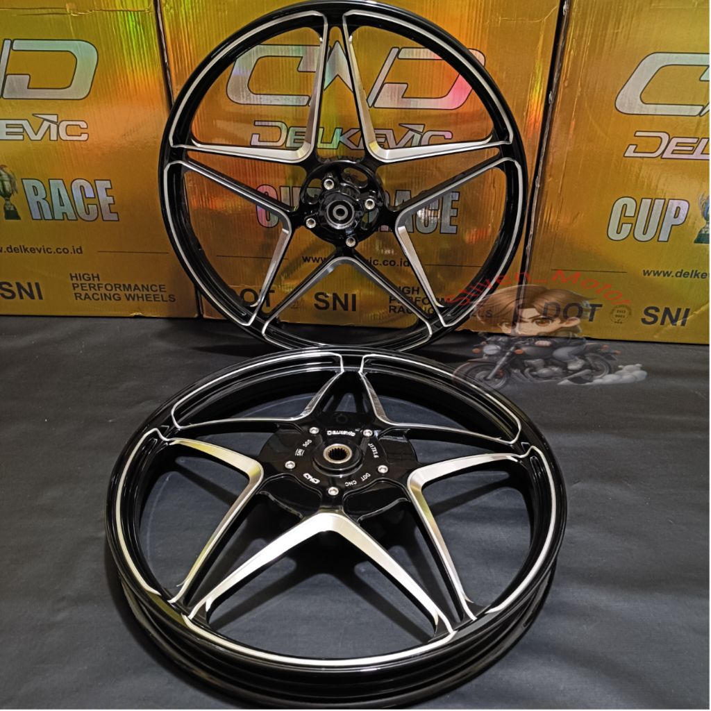 Velg Racing DnD Delkevic X1 V2 Ring 17 140x17 & 160x17 -Mio Sporty/ Mio J/ Mio Old/ Fino 115/ Soul G