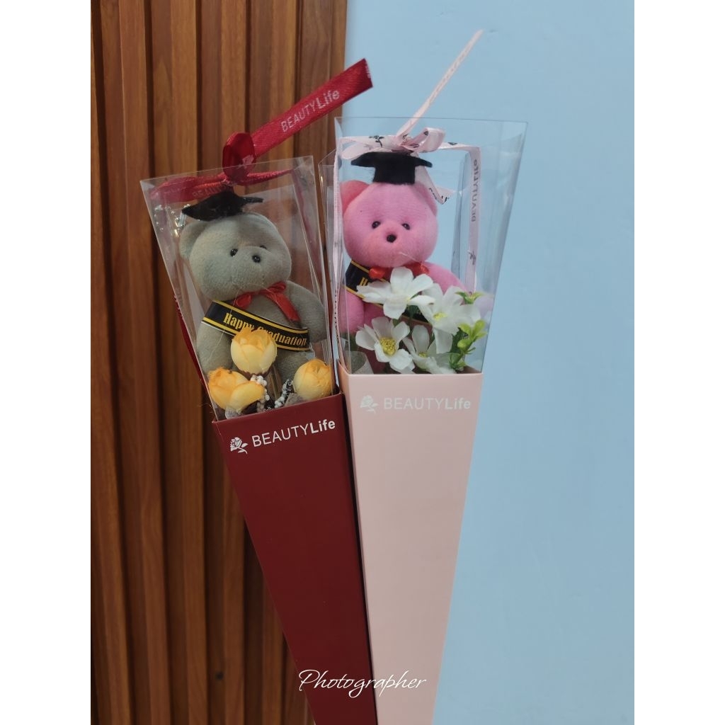 buket boneka mini box buket boneka