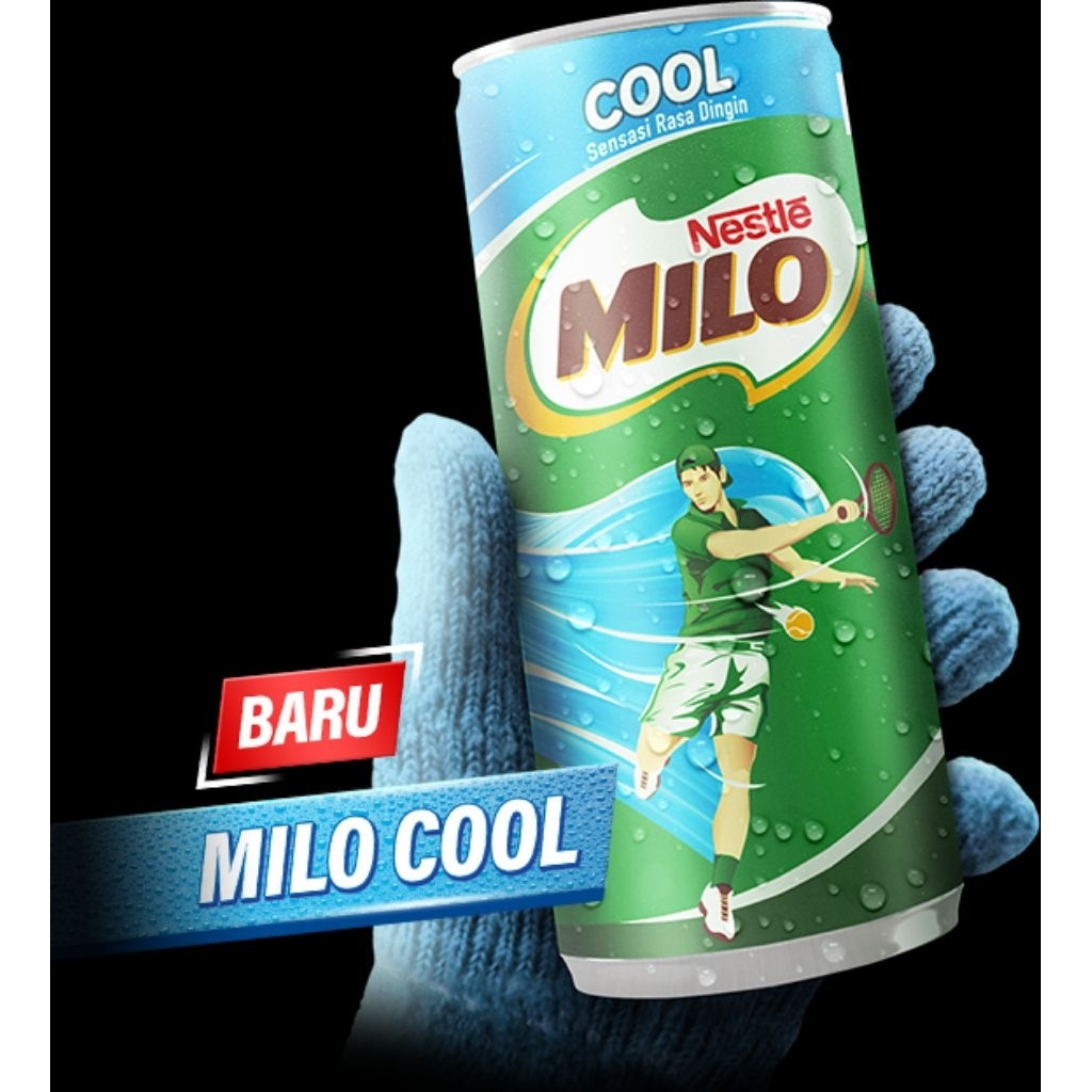 

Nestle Milo Cool Kemasan Kaleng 220ml rasa Coklat UHT
