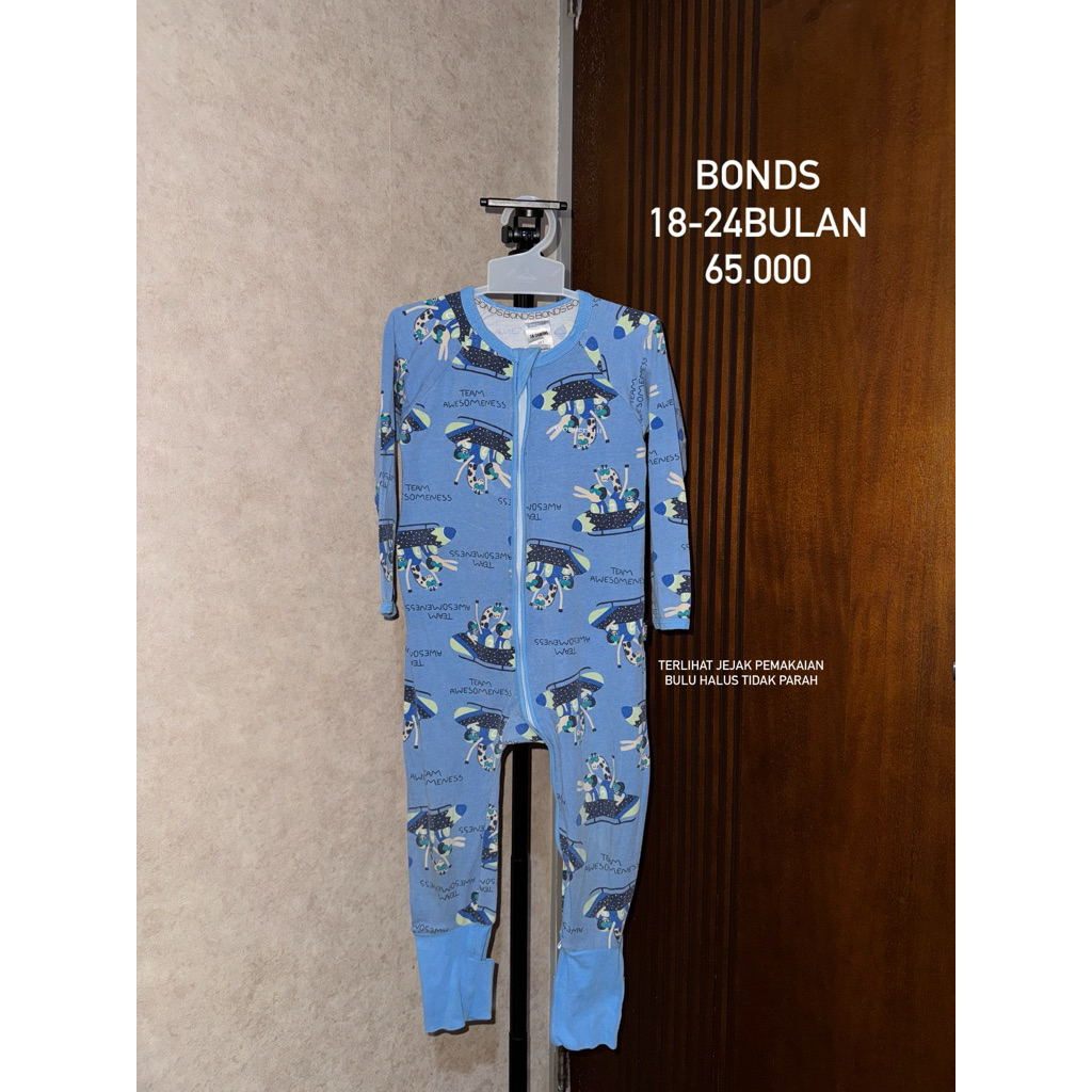 Preloved BONDS Sleepsuit bodysuit jumper baju tidur anak