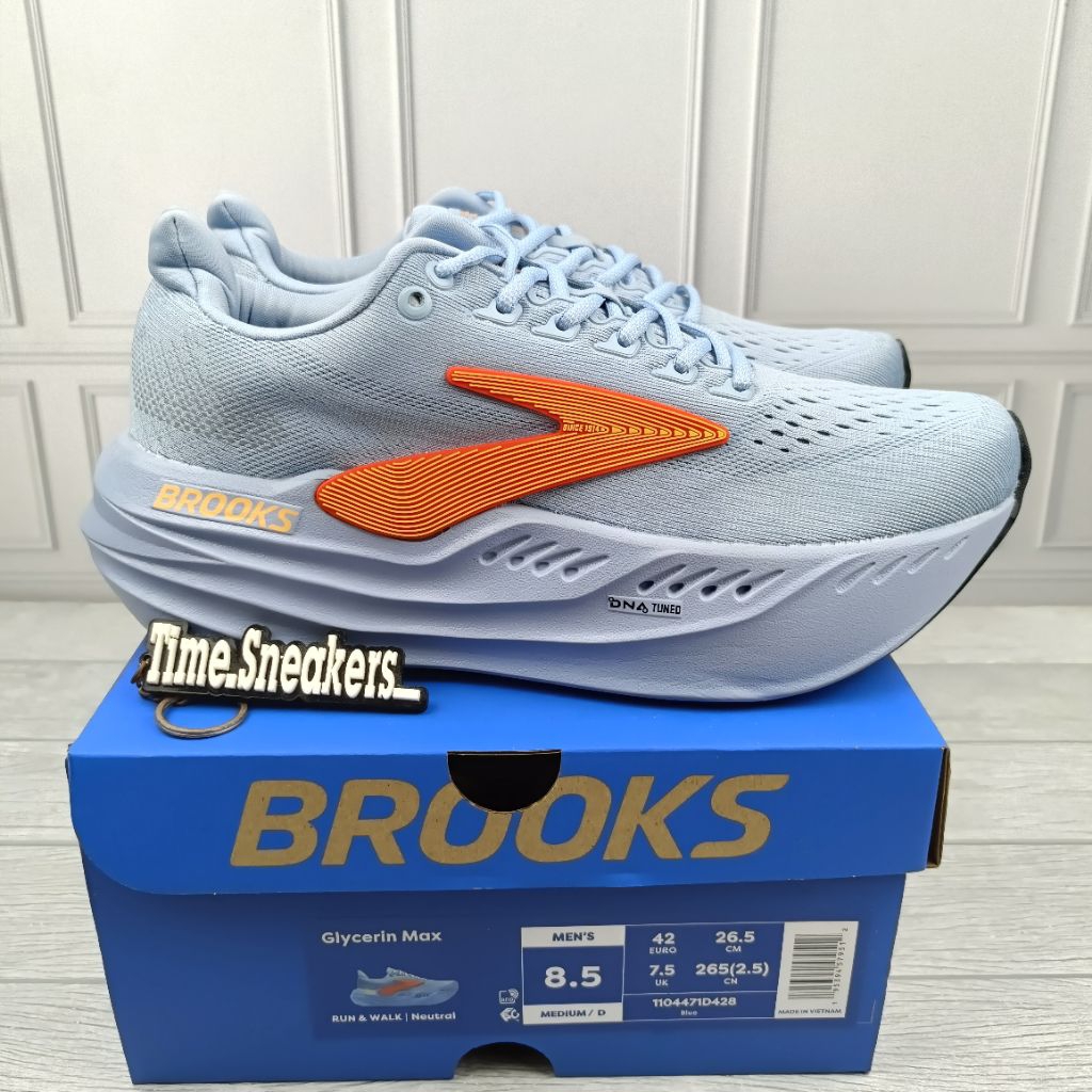 SEPATU RUNNING BROOKS BLUE
