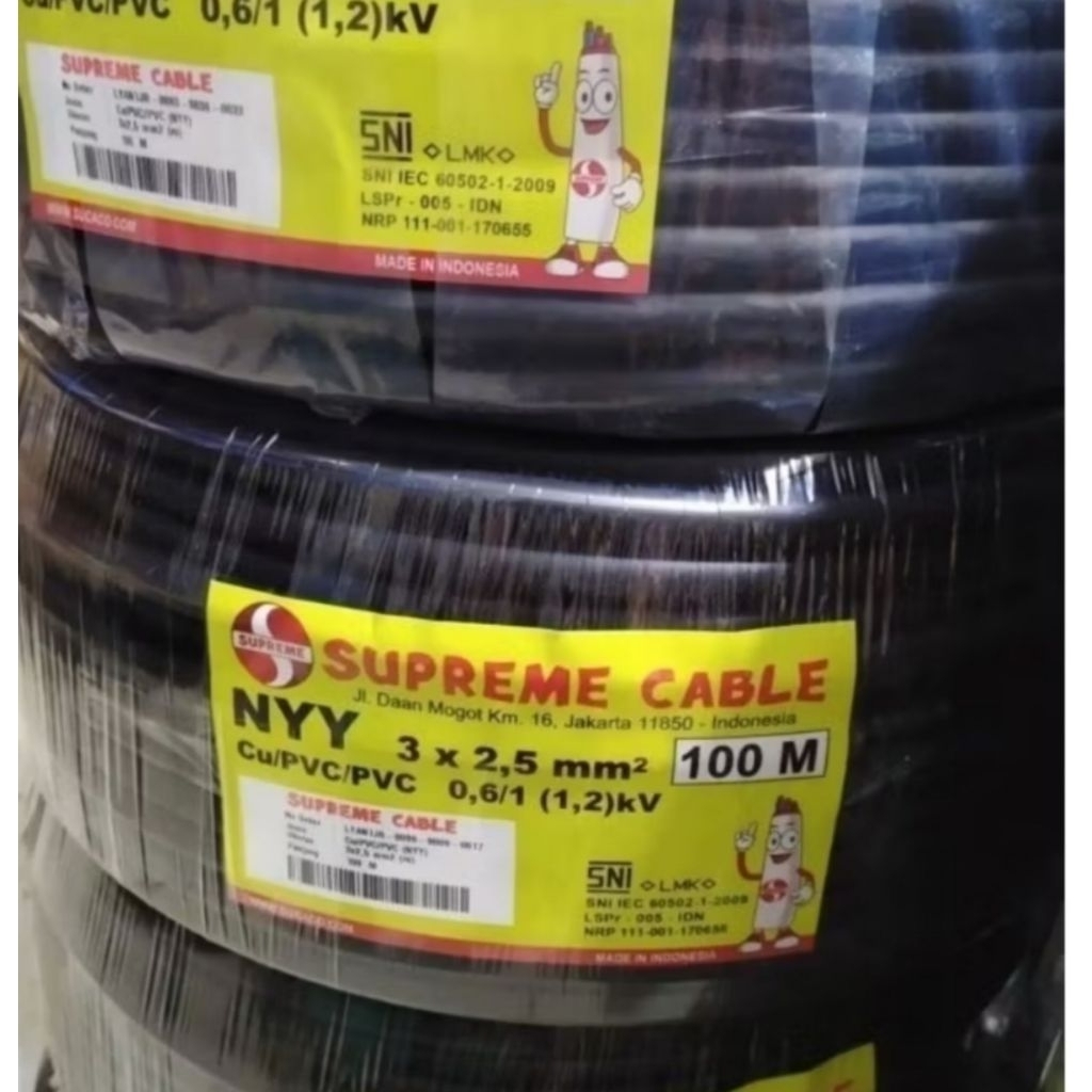 Kabel Supreme Nyy 3x2,5mm Ecer Per Meter