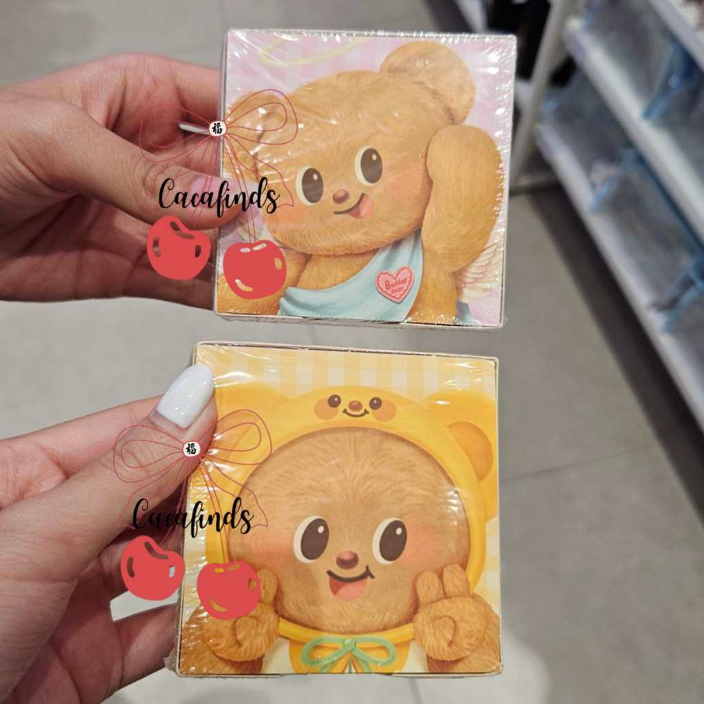 

MINISO x Butterbear‼️Memopad / Sticky Notes Butterbear Collection (Yellow / Pink)