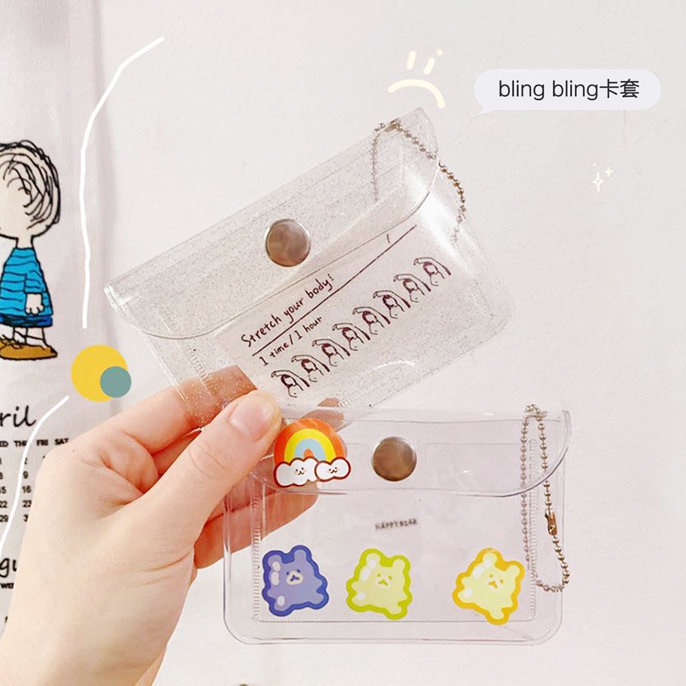 DOMPET COIN MINI CAT KIDDYSTORE DOMPET TRANSPARAN