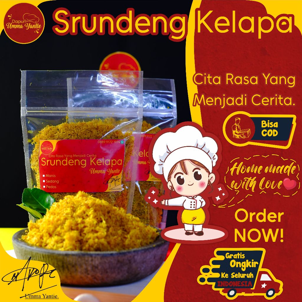 

Srundeng Kelapa 150 Gram Lauk Kering Tradisional Gurih & Wangi Umma Yantie Homemade Food